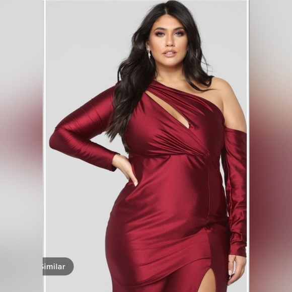 🆕️ Pretty Hurts Dress Burgundy Sz 2X - Picture 7 of 7